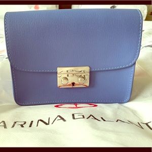 Marina Galanti Genuine Leather Blue Crossbody bag